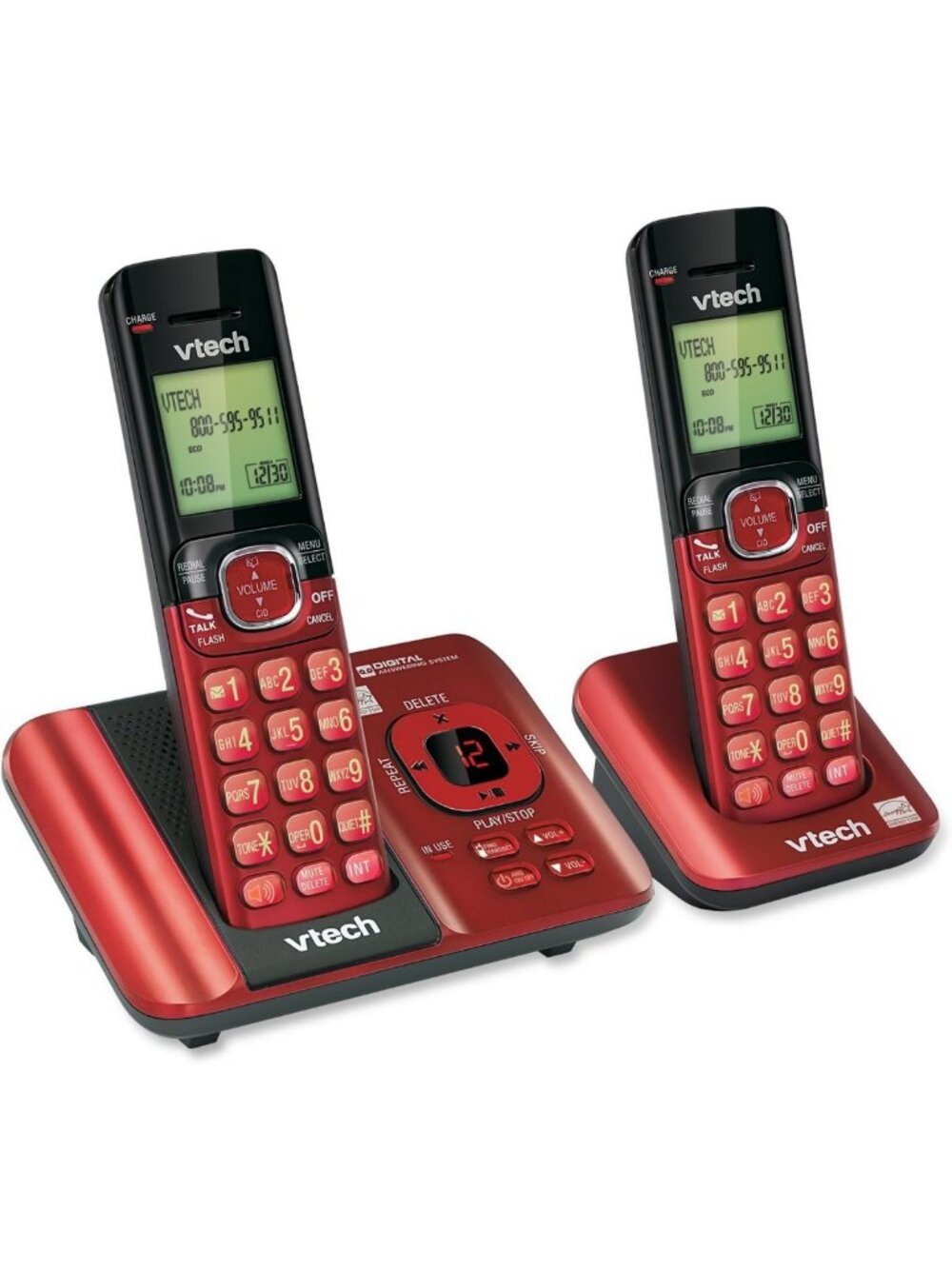 VTech CS6529-26 2-Handset Cordless Phone with Answering Machine, Caller ID/Call